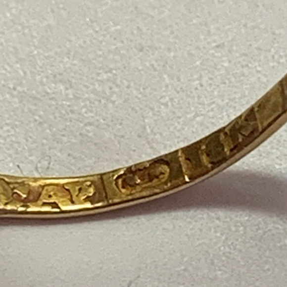 18k solid gold hoop earrings